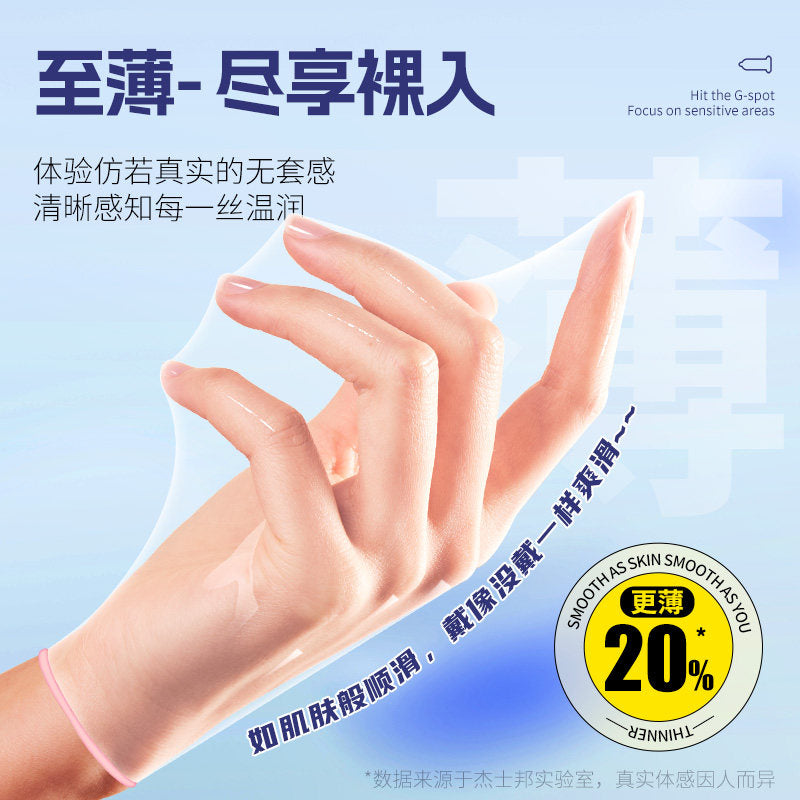 杰士邦敢做敢爱超薄型避孕套 - 8只装