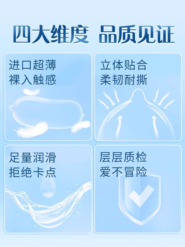 杰士邦ZERO零感超薄裸入避孕套 - 3只装