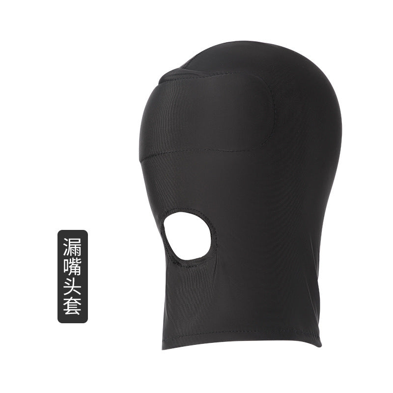 情趣SM高弹冰丝蒙面头套