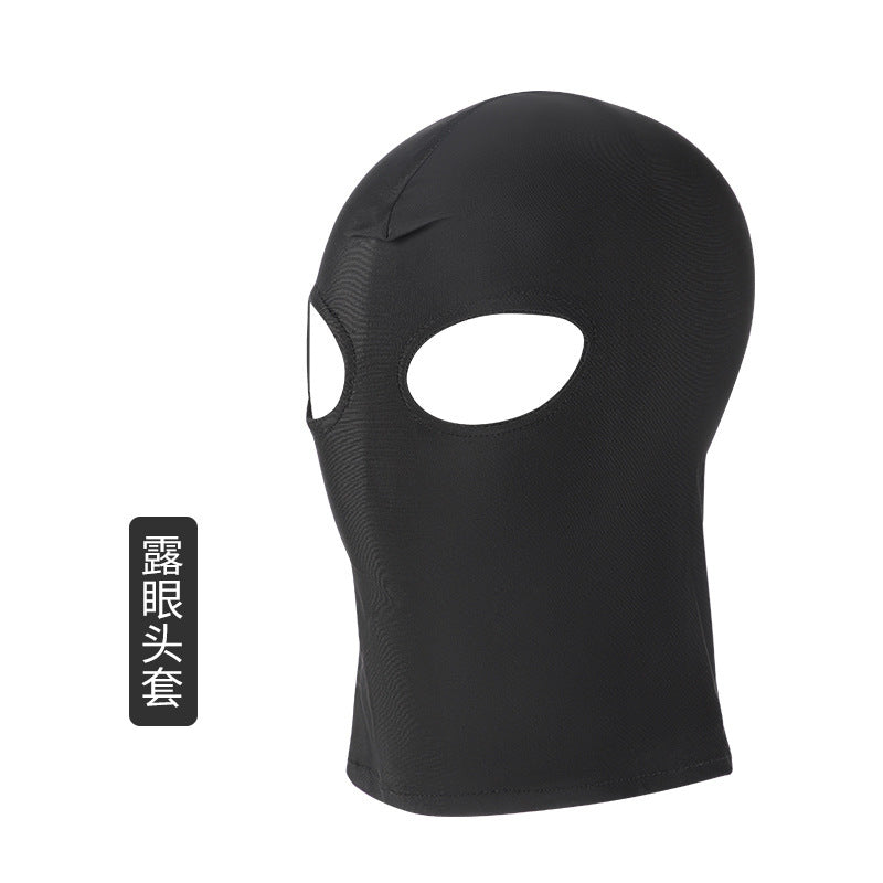 情趣SM高弹冰丝蒙面头套