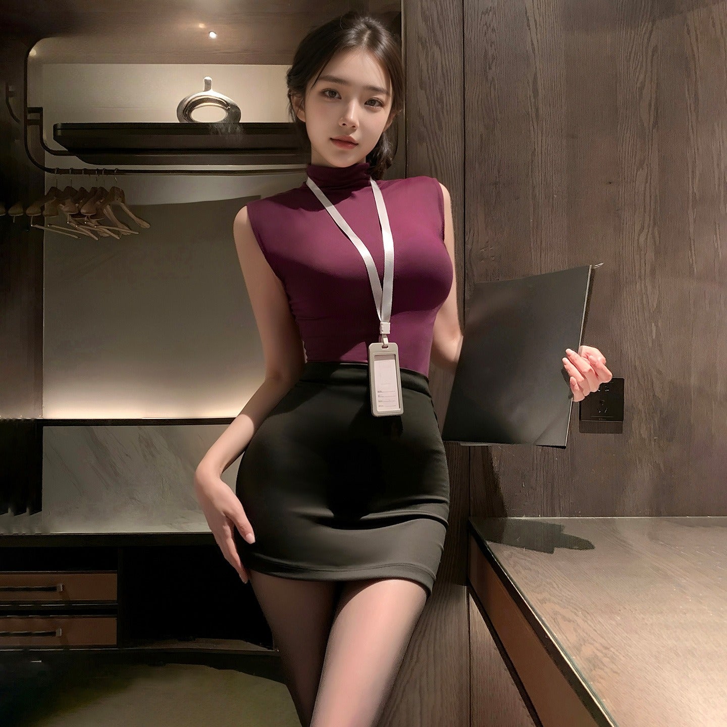情秘演绎 禁欲系OL秘书套装可撕露胸分体制服
