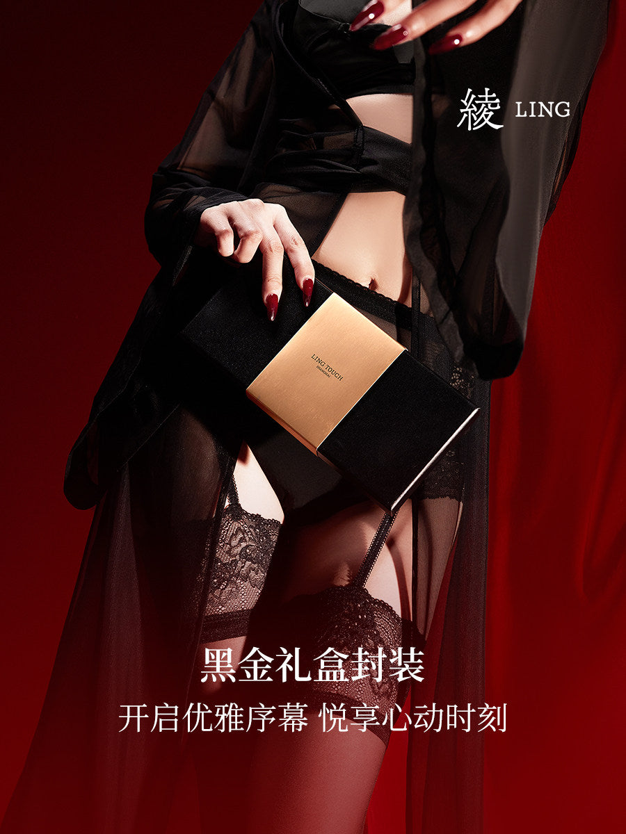 「绫」新品「花映」3D云缎™柔软透肤蕾丝性感丝滑长筒吊带袜丝.