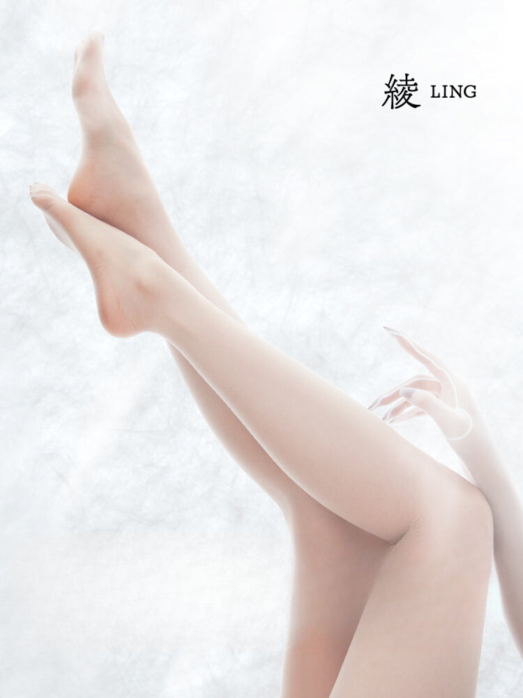 「绫」新品「轻绒™」0.2D无缝超薄天鹅绒自然遮瑕裸感美肤袜