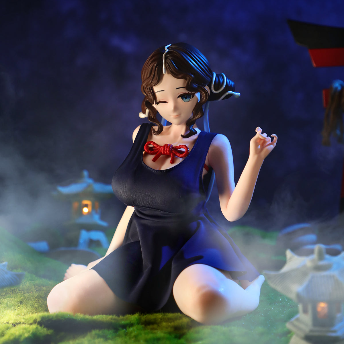谜姬 次元之恋神宫千月手办娃娃飞机杯 - 北美现货.