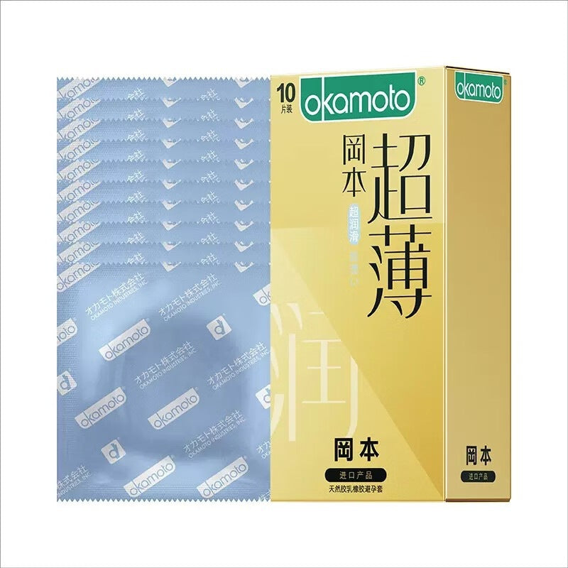 冈本Okamoto超润滑超薄避孕套 - 3只/10只装