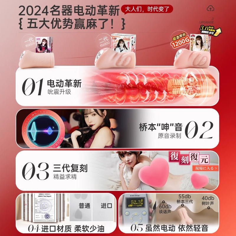 谜姬 桥本有菜の印象东京 吮吸名器倒膜电动飞机杯 - 三代升级版1.2kg