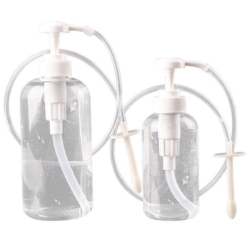 谜姬按压瓶式冲洗器灌肠后庭清洗用具
