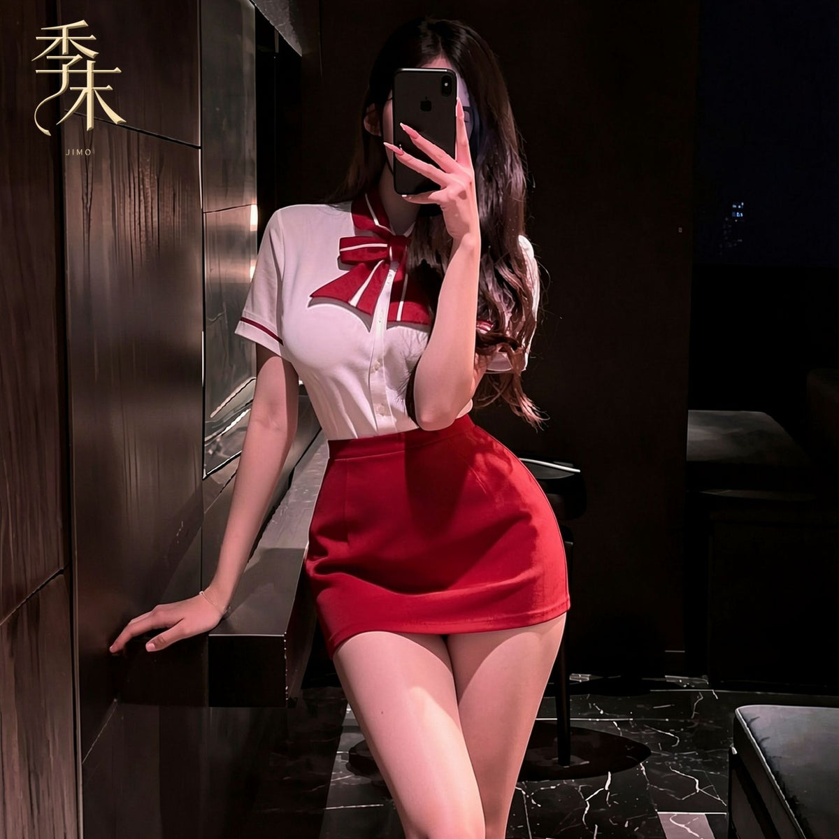 贴身服务 云端心机cos空姐衬衫制服套装.