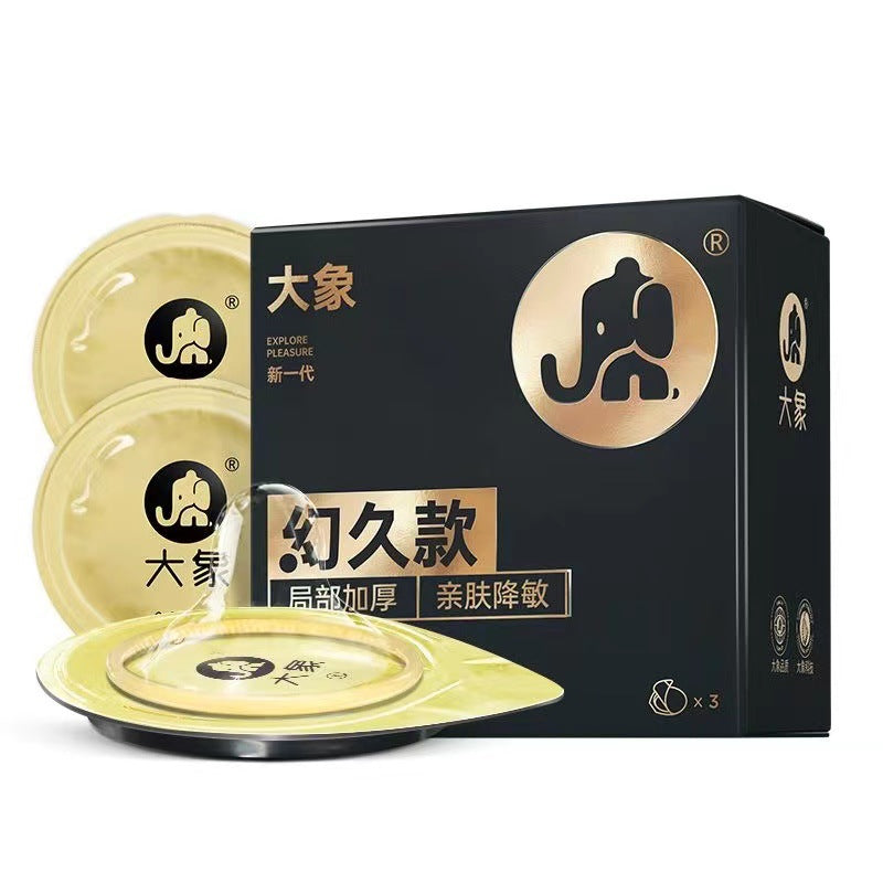 大象幻久款持久局部加厚亲肤降敏避孕套 - 3只/10装