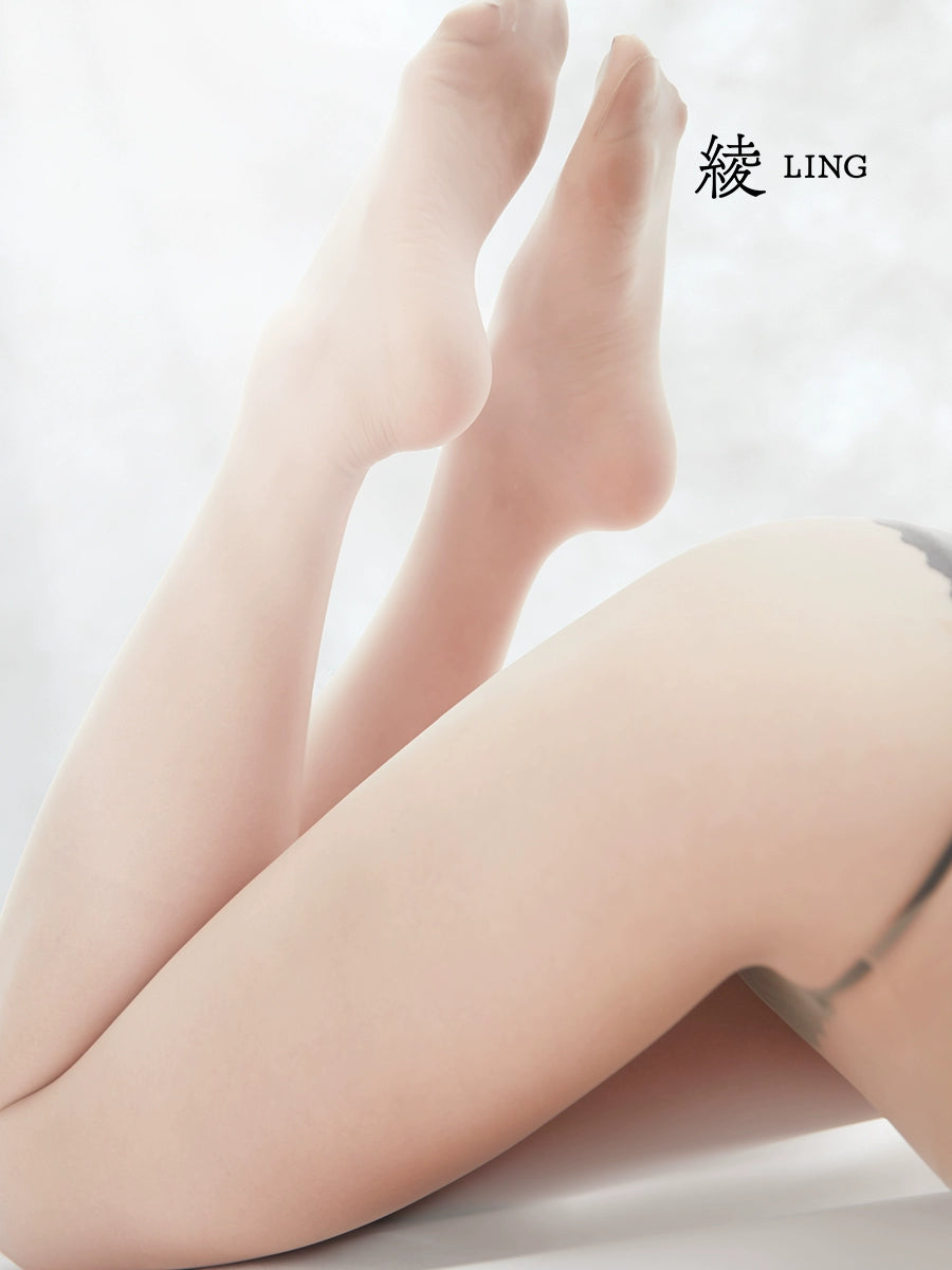 「绫」新品「轻绒™」0.2D无缝超薄天鹅绒自然遮瑕裸感美肤袜
