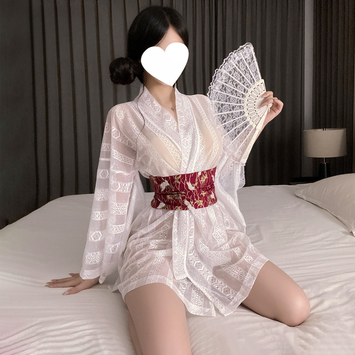 日系千金 极道和风性感露胸和服套装