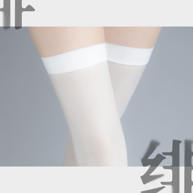 「绫 」【绯】15D纯色防滑纯欲过膝高筒丝袜