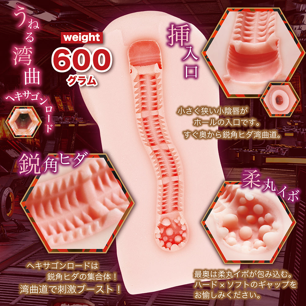 日本NOTOWA 魅力四射的莉莉丝 六角弯曲厚肉中型飞机杯
