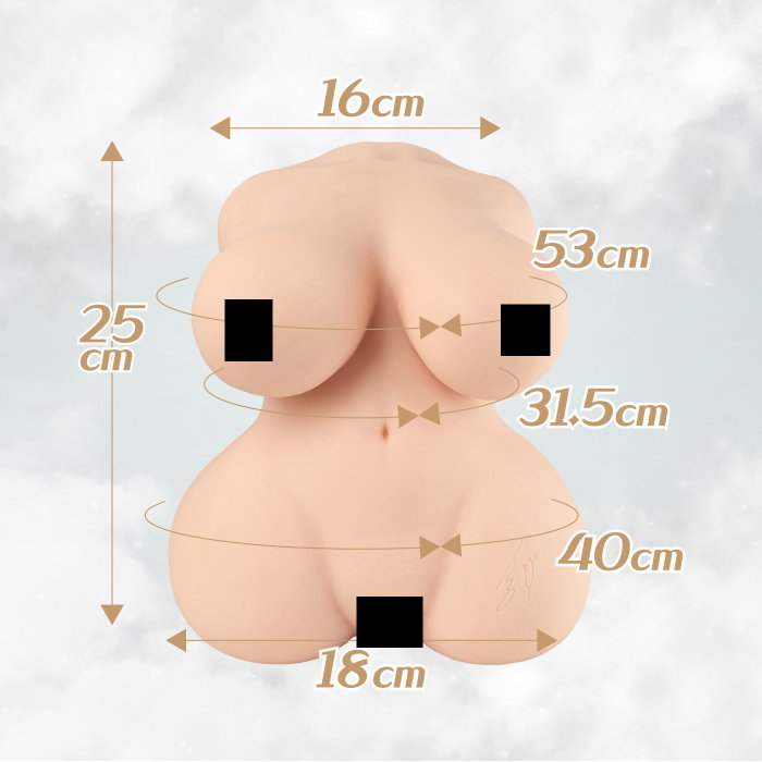 Seiraku Toys Luna Amemiya 圣母的拥抱 半身倒模飞机杯 - 2.7kg.
