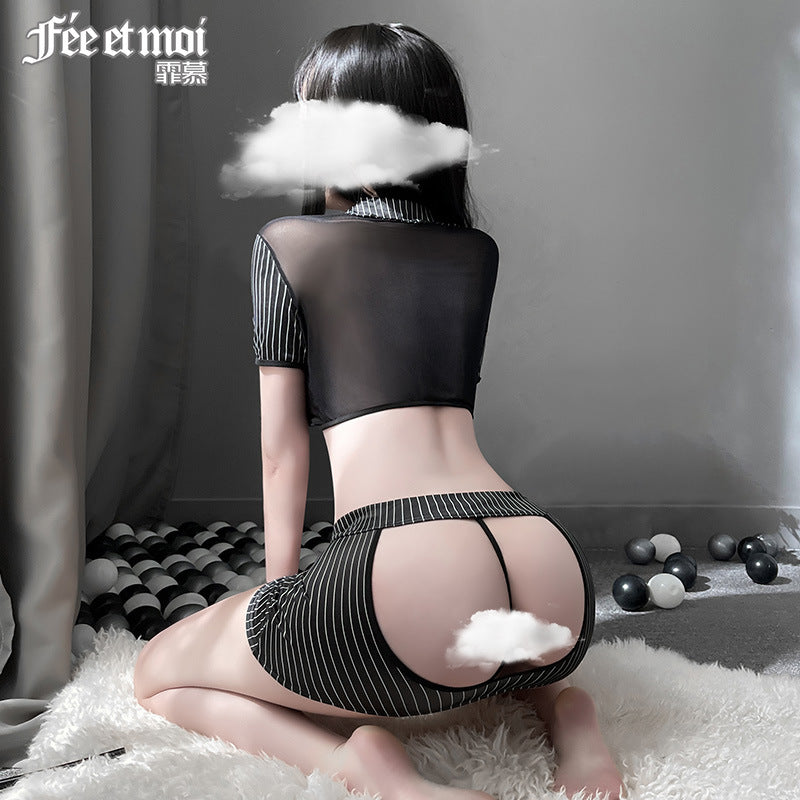 妖娆小秘书露臀套装-9Rabbit北美情趣用品