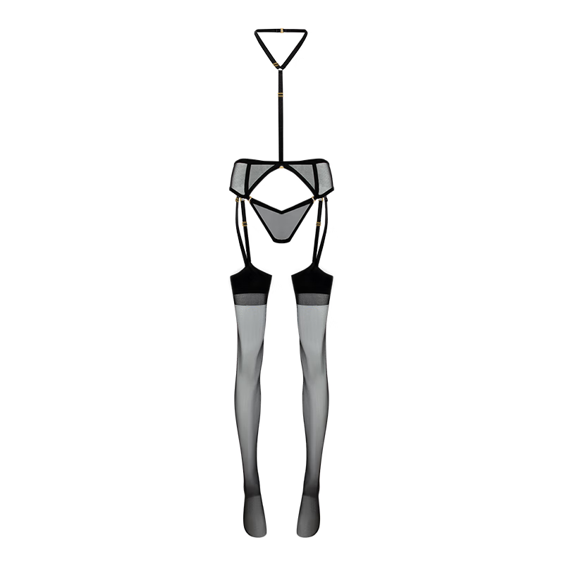 「绫」「系」性感可拆卸结构式内裤吊带丝袜连体衣 - 礼盒装.