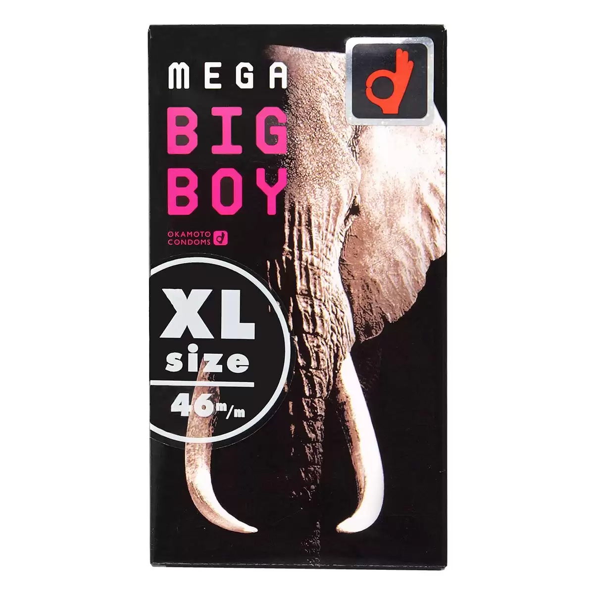 日本冈本Okamoto Mega Big Boy - XL 安全套12只装.